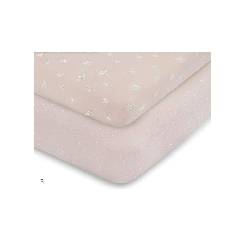 Ely's & Co. Baby Fitted Pack n Play - Mini Crib Sheet  100% Combed Jersey Cotton Pink for Baby Girl 2 Pack, 5 of 7
