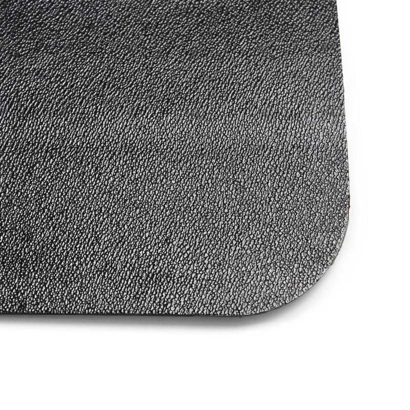Vinyl Chair Mat for Hard Floors Lipped Black - Floortex, 5 of 12