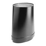 DuraVent DVL 6DVL-ORAD Double Wall 8 Inch Oval to 6 Inch Round Pipe Flue Adapter, For Use On Vermont Casting Appliances, Black