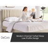 DeCoro Chicago Modern Tufted Upholstered Platform Bed - 4 of 4