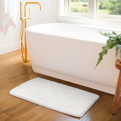 Plush Absorbent Bath Mat Rug with Anti-Skid Rubber Backing - Becky Cameron