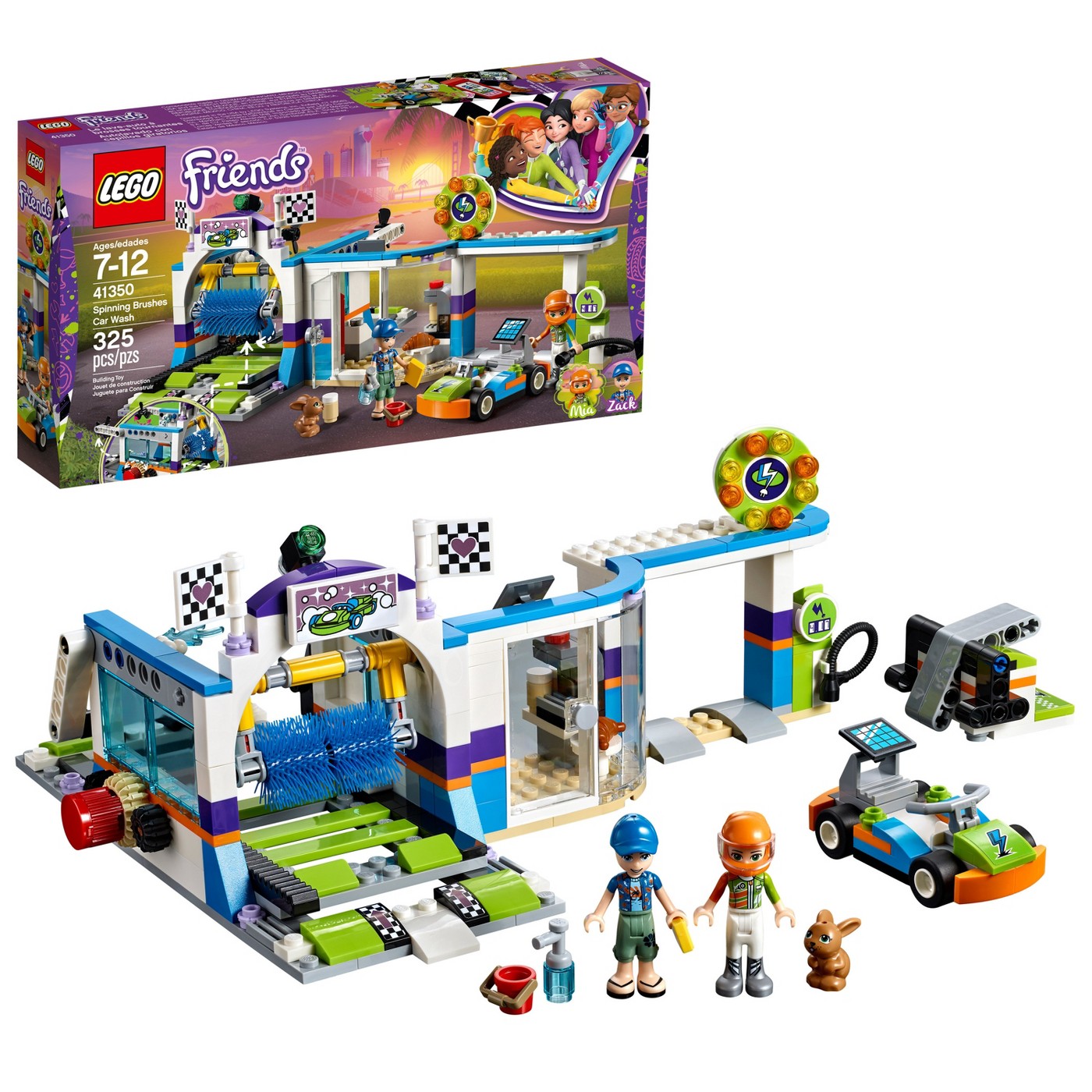 LEGO Friends Spinning Brushes Car Wash 41350 - image 1 of 6