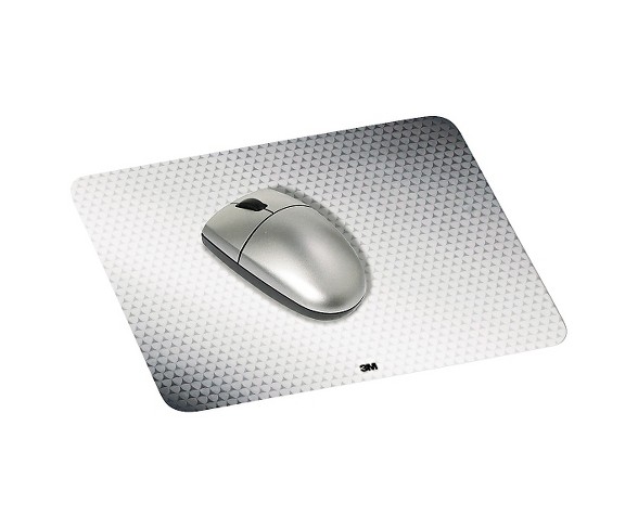 3M Precise Mouse Pad - Nonskid Repositionable Adhesive Back - 8 1/2 x 7 - Gray