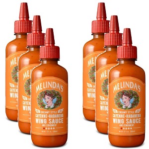 Melinda’s Wing Sauce Cream Cayenne Habanero - Case of 6 - 12 oz - 1 of 2