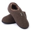 Mens Cozy Slippers Suede Fuzzy Plush Fleece Lined Slippes with Memory Foam On Indoor Outdoor House Shoes - 2 of 4