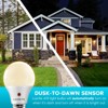 Luxrite A19 LED Bulbs 60 Watt Equivalent, 3000K Soft White, Outdoor Lighting, Enclosed Fixture Rated, 800 Lumens, E26 Medium Base 4 Pack - 2 of 4