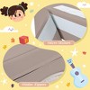 Whisen 7-Piece Kids Tongue-Shaped Soft Foam Crawling and Climbing Toy Set & Soft Play Equipment, Suitable as a Gift, Indoor or Outdoor Use - Brown - 4 of 4