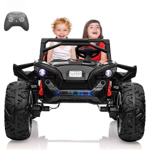 2 Seaters 24V Ride on UTV with Remote Control,10AH Battery, 400W Powerful Motors, Electric Ride Toy with Metal Suspension,LED Lights, Music, Horn - 1 of 4
