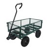 Wagon Cart Garden cart trucks make it easier to transport firewood (green) - 2 of 4