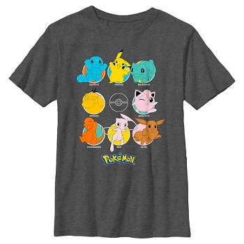 Boy's Pokemon Character Circles T-Shirt