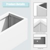 36*10*10 inch Large Metal Rectangular Planter with Drainage Holes for Indoor/Outdoor Use, Perfect for Tall Plants - 4 of 4