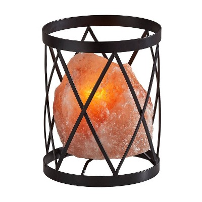 Trust Himalayan Salt Table Lamp (Includes Light Bulb) Black - Adesso