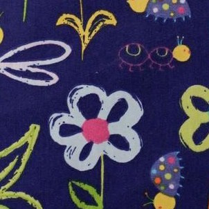 navy butterfly with blue trim