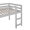 NicBex Twin Size Bunk Bed Multifunctional Design Loft Bed Pine Frame Bed Frame with Slide, Guardrails and Ladder, No Box Spring Required - 4 of 4