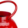 Northlight 10-Inch Red Snowflake Cutout Christmas Candle Lantern- Metal - 2 of 3