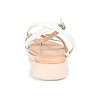 Journee Collection Womens Jeselia Tru Comfort Foam Ankle Strap Flat Sandals White 9 - 3 of 4