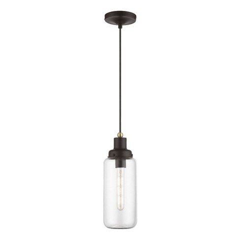 Livex Lighting Oakhurst 1 - Light Pendant in  Bronze/Antique Brass - image 1 of 4