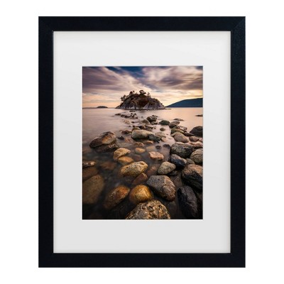 Trademark Fine Art Pierre Leclerc Whytecliff Stepping Stones Matted Framed Art