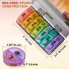 MEDca Weekly Pill Organizer: 2 Times/Day Compartments: 7 Day AM/PM Container: Portable, Durable and Convenient Travel Pills Case for Tablets - 3 of 4