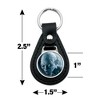 Lord of the Rings Gollum Character Black Leather Keychain - 4 of 4