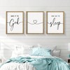 Give It to God and Go to Sleep Wall Art Above Bed Farmhouse Bedroom Decor Wood Framed Rustic Brown 11x14 Inches Home Decoration - 2 of 4