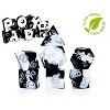 Gate Keeper Games Poofy Panda Anti-Stress Dice 7pc RPG Set - Black & White Swirl - 2 of 4