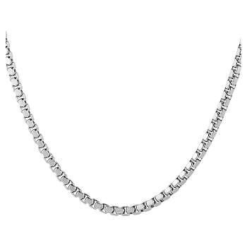 Crucible Men's Stainless Steel Polished Figaro Chain Necklace