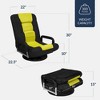 Best Choice Products 360-Degree Swivel Gaming Floor Chair w/ Armrest Handles, Foldable Adjustable Back - 2 of 4