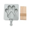 Unique Bargains Popsicles Mould Bears Paw Shape Comes with 20 Stick Hand Washable 3.74"x5.71" 1 Pc - 3 of 4