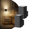 DORESshop 1-Light Dimmable Night Light Plug-In Adjustable 0-100LM Soft White with Dusk to Dawn Sensor for Hallway Bedroom(2-Pack) - 2 of 4