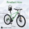 CAVINAS 26 Inch 24 Speed Shifter Mountain Bike with Front Suspension,Steel Bicycle with 8-speed Rear Derailleur for Garden & Outdoor,Green - 3 of 4