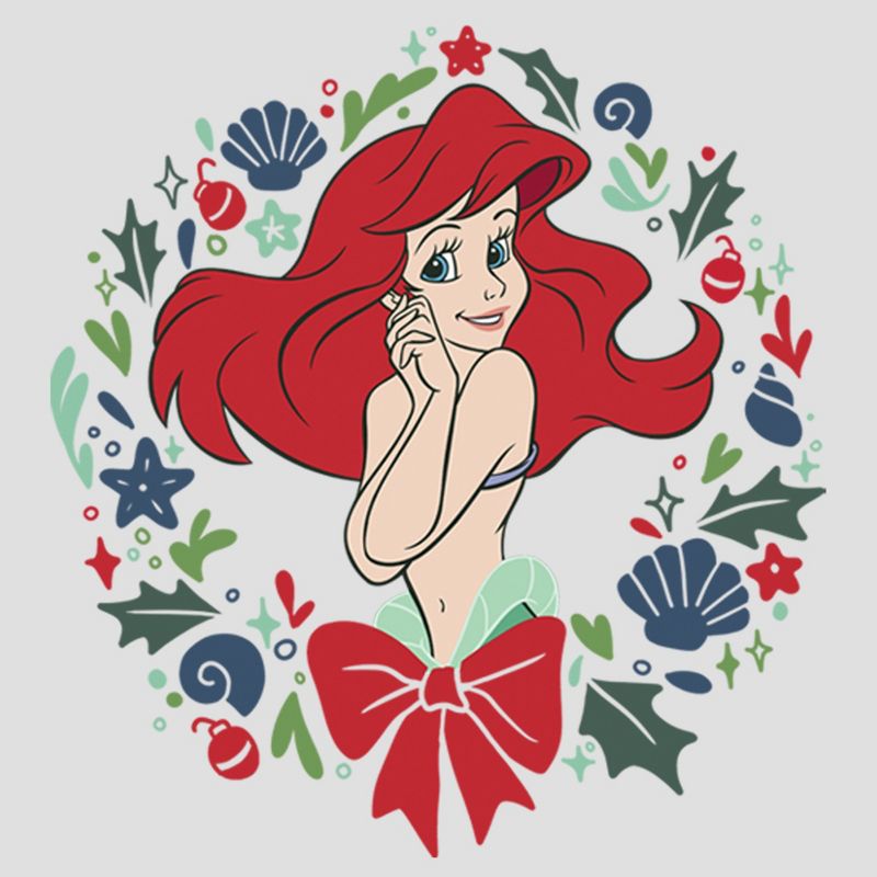 Women's Disney The Little Mermaid Ariel Wreath Racerback Tank Top, 2 of 5