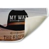 Stupell Industries My Way Highway Cowboy Printed Plush Bath Mat And Bath Rug, Design By Marcus Prime, 18"X30" - 2 of 4