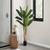GlasFlength Artificial Plants Artificial Rubber Tree Artificial Banana Tree Faux Plants for Indoor Home Decoration, Green, 39"*38"*55" - 2 of 4