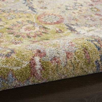 Terracotta Multicolor Floral 5' x 7' Hand-knotted Synthetic Area Rug
