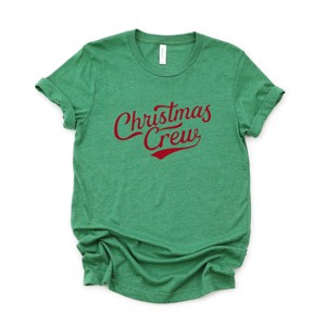 Christmas Crew Cursive - Women's Short Sleeve Graphic T-Shirt - 1 of 4