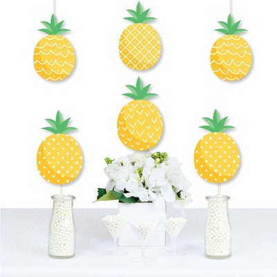 Big Dot of Happiness Tropical Pineapple - Decorations DIY Summer Party Essentials - Set of 20