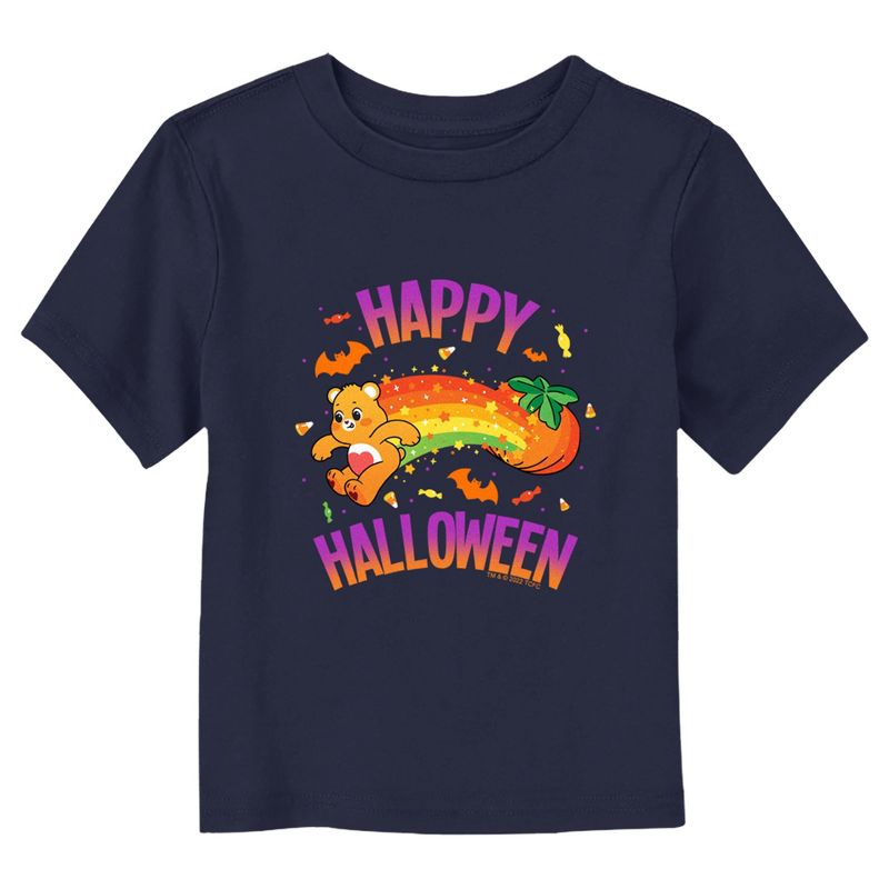 Care Bears Halloween Tenderheart Bear Rainbow T-Shirt, 1 of 4