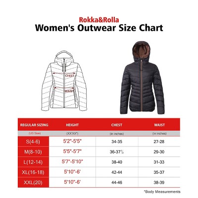 Rokka&Rolla Women's Light Puffer Jacket Coat-Rich Black, size X Large — фото 2