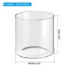 Unique Bargains High Borosilicate Glass Wear Resistant Clear Cylinder Vase - 2 of 4