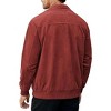 COOFANDY Men's Casual Suede Bomber Jacket Lightweight Full Zip Up Jackets Vintage Faux Leather Jacket - 2 of 4