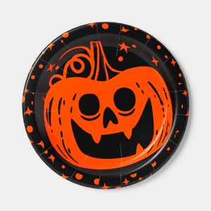 Pumpkin Disposable Dinner Plates 9" - 20ct - Hyde and EEK! Boutique™ - 1 of 3
