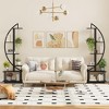 2 Pack 6 Tier Tall Plant Stand Metal Indoor Plant Stand With Detachable Wheels Half Moon Shape Plant Stands With Drawers Large Plant Display Stand - 4 of 4