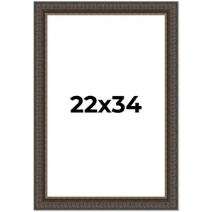 PosterPalooza | Museum Brown Picture Frame - UV Acrylic, Foam Board Backing, Hanging Hardware - 1 of 4