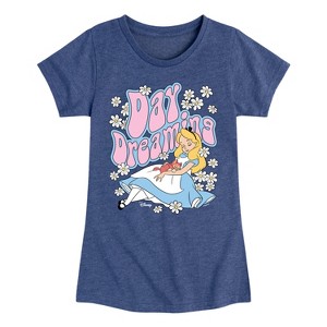 Girls' - Disney - Alice In Wonderland Fitted Short Sleeve Graphic T-Shirt - 1 of 4