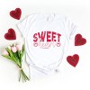 S.W.Smiley Sweet Heart Distressed - Women's Short Sleeve Graphic T-Shirt - 2 of 4