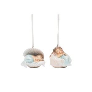 Gallerie II Sleepy Sleeping Mermaid Christmas Tree Ornaments Set of 2 - 1 of 2