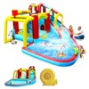 JANSNO 7 in 1 Inflatable Slide Water Park Bouncing House with Splash Pool & Water Gun & Climbing Wall & Basketball & Football - 2 of 4