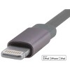 Monoprice Cabernet Series Apple MFi Certified Flat Lightning to USB Charge & Sync Cable, 3ft Gray for iPhone X, 8, 8 Plus, 7, 7 Plus, 6, 6 Plus, 5S - 3 of 4