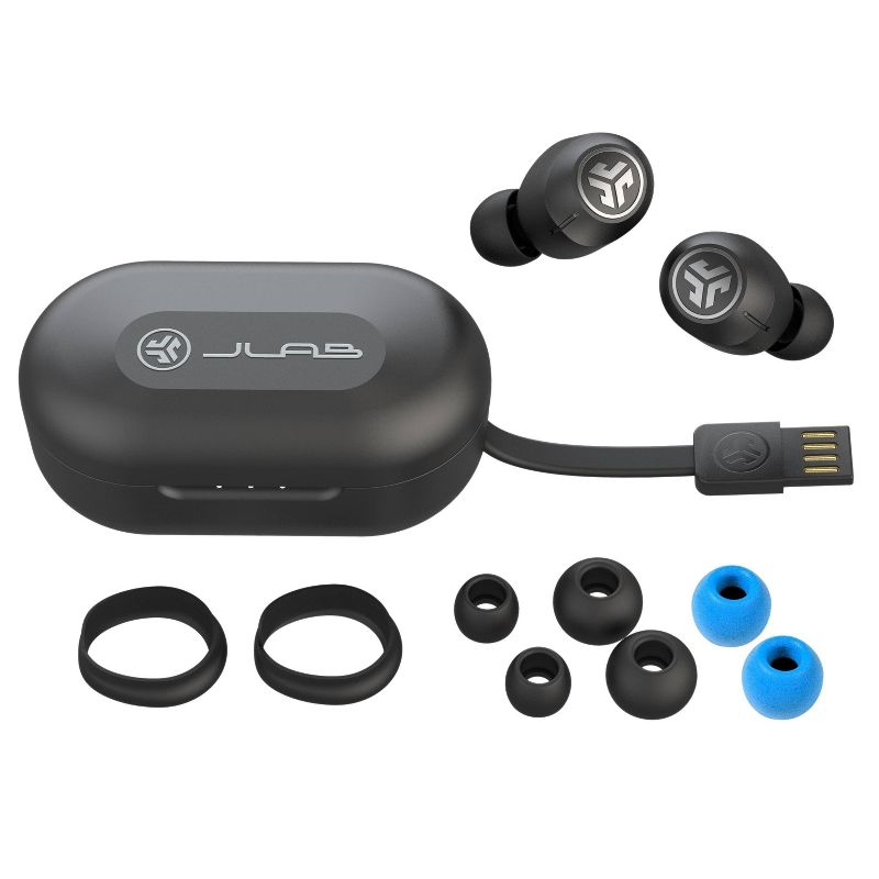 JLab JBuds Air Active Noise Cancelling True Wireless Bluetooth Earbuds - Black, 5 of 12